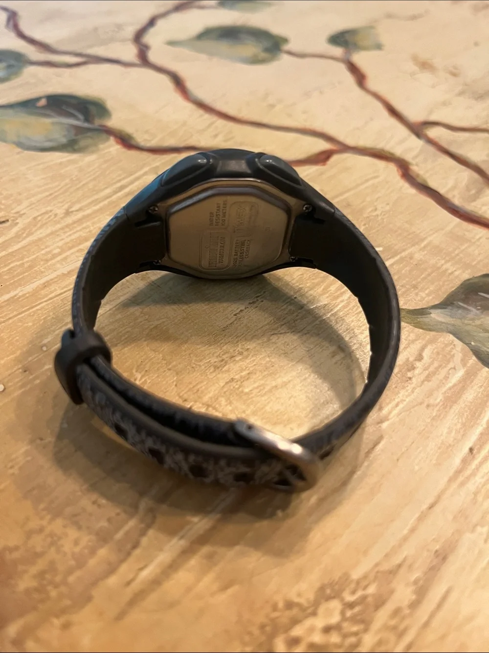 Timex Black Digital Fitness Watch with Gray Accents
